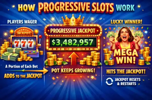 How progressive slots work visually